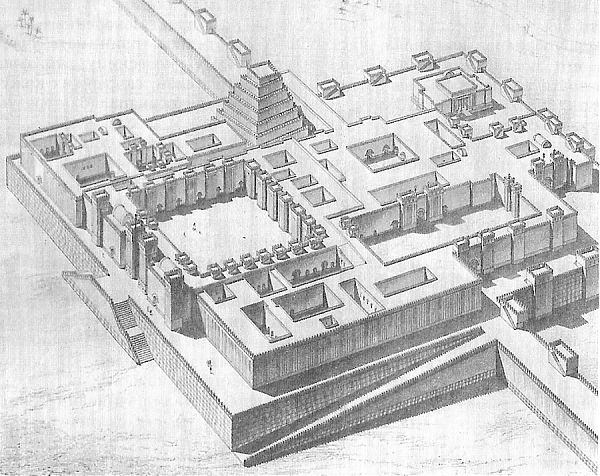План города Дур-Шаррукин на севере современного Ирака. Дворец Саргона II (705- 722 г до н.э.)